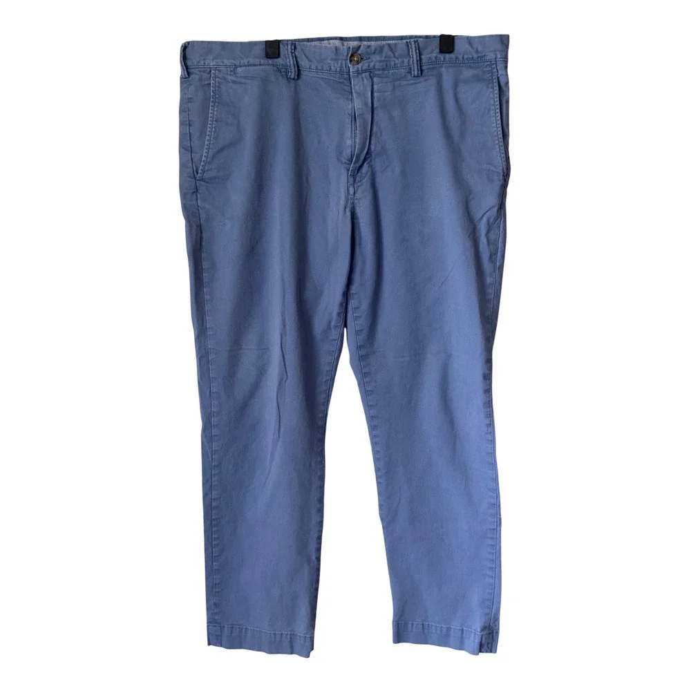Polo Ralph Lauren Mens Stretch Straight Fit Chino Pants Light Blue 36x27